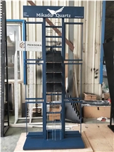 Display Stand Racks In Blue Color