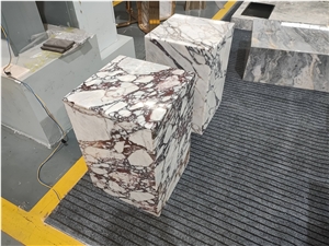 Calacatta Viola Marble Plinth Coffee Table
