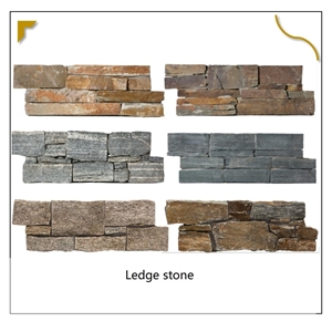 UNION DECO Black Stacked Stone Wall Panel Cladding Stone