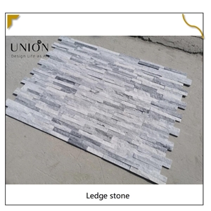 UNION DECO Ledger Panel Grey Quartzite Stacked Stone Veneer