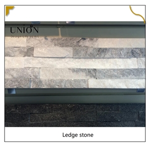 UNION DECO Ledger Panel Grey Quartzite Stacked Stone Veneer