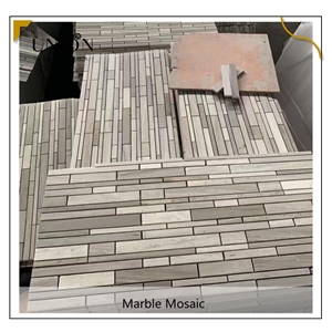 UNION DECO Marble Hexagon Tile Polished Stone Mosaic Pattern