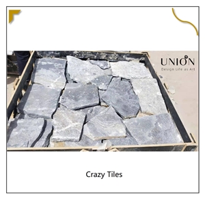UNION DECO Outdoor Random Blue Quartzite Natural Wall Stone