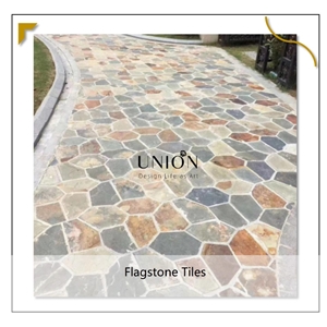 UNION DECO Outdoor Wall Floor Decorative Slate Floor Tiles