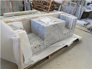 Bianco Carrara White Marble Bathroom Countertops