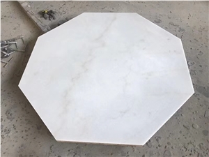 Guangxi White Marble Coffee Table Top Home Decor