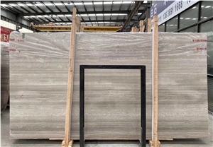 Polished Grey Wooden Marble Slabs