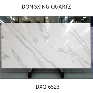 DXQ6523 Calacatta Grey Quartz Stone 20 Mm Polished
