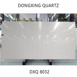 DXQ8032 Thin Vein White Slab Modern Quartz