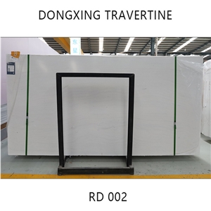 RD002 Super White Wood Inorganic Travertine Artificial Stone Slabs, Tiles
