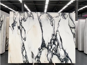 New Calacatta White Marble Hotel Wall Decoration