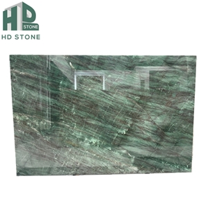 Natural Luxury Royal Green Emerald Quartzite Stone Slab
