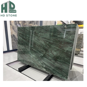 Natural Luxury Royal Green Emerald Quartzite Stone Slab