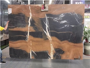 Black Jacob Marble Black Stone Slab For Project Floor Tile