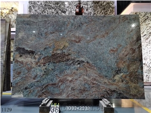 Brazil Amazon Green Quartzite Standard Size Slabs Polished