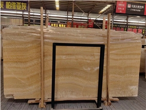 China Honey Onyx Yellow Onyx Polished Big Slab Tile