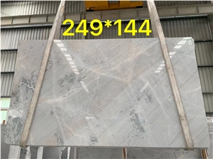 China Van Gogh Grey Marble Polished Slab For Project Tile