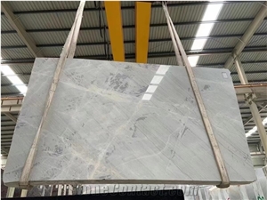 China Van Gogh White Marble Small Slabs For Bathroom Design