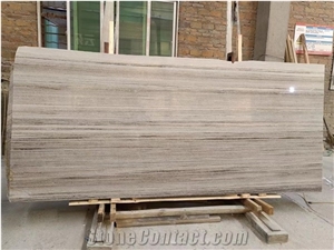 Chinese Crystal Wood Grain Marble Standard Slabs Polished