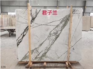 Clivia Marble Wall Tile White Slab