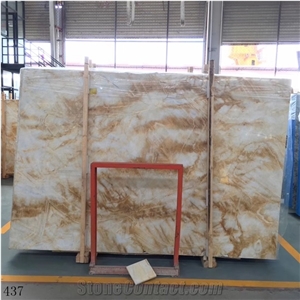 Golden Jade Marble Gold White Slab