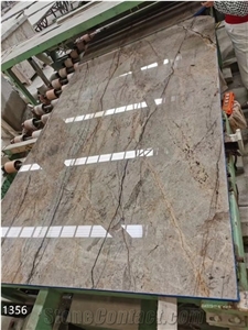 Italy Florence Grey Marble Large Slabs For Indoor Flooring
