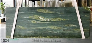 Turkey Olive Marble Green Slab Tile