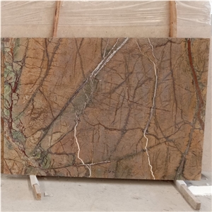 GOLDTOP ODM/OEM Forest Brown Marble Slab