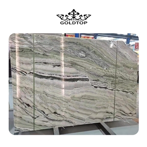 Modern Style Green Cold Ice Jade Marble Slabs For Floor