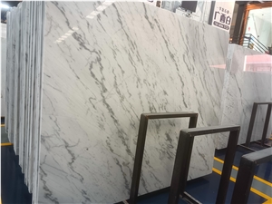 Modern Style Natural Marble With Grey Veins Slabs