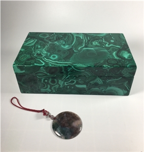 Luxury Malachite Gemstone Jewelry Packaging Boxes