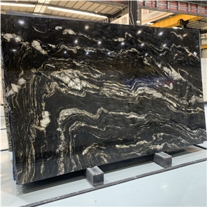 Brazil Natural Stone Big Slab Black Fusion Granite Tiles