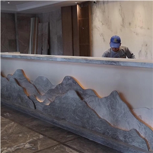 Natural Stone Commercial Counters For Hotel Lobby Design