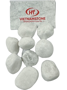 Discount White Marble Pebble Stone With Diffrent Size