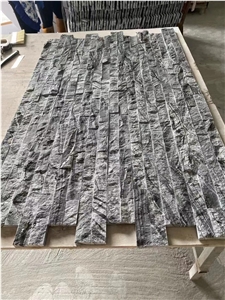 Grey Lava Stone Wall Cladding Veneer 5 Stacked Ledger Panels