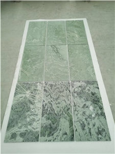 Marble Green Jade Chevron Mosaic Tile Thassos Floor Design