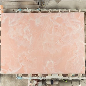 High Quality Polished Pink Onyx For Background Wall Panel