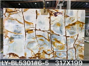 Natural Stone Blue Deep Quartzite For Home Decoration
