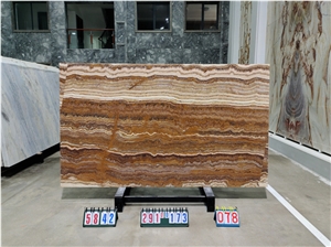 New Material Polished Natural Stone Black Sea Onyx Slabs