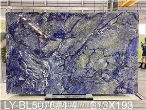 Polished Natural Stone Azul Bahia Granite With Good Quality