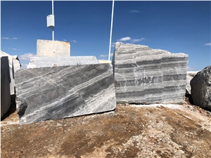 Alkamar Titanium Grey Marble Quarry
