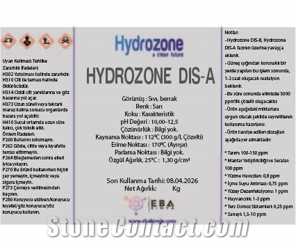 Hydrozone Dis-A/B For Stone Cleaner