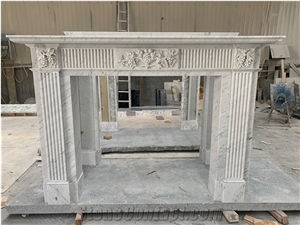 Carved Stone Fireplace Surround Decorative Fireplaces