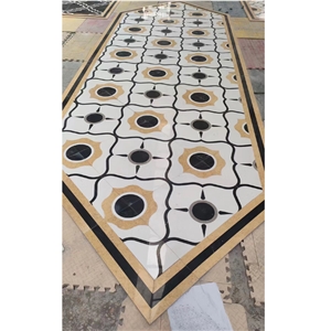 Customized Classic Water Jet Marble Floor Medallions