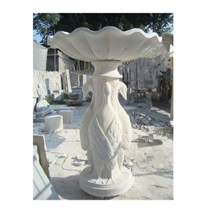 Hand Carved Simple Style Water Fountain Outdoor For Garden