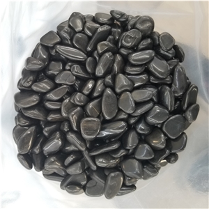 High Polished Black Pebble Stone For Landscaping Decoration