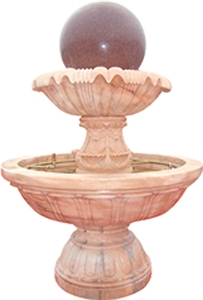 Natural Stone Carved Modern Water Fountain Outdoor For Sale