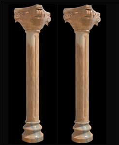 Nature Marble Columns Decorative Roman Column Mold For Sale