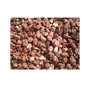 Red Tumbled Pebble Stone Nature Pebble Stone For Garden