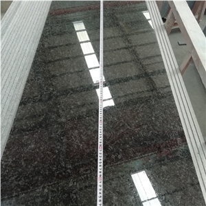 Polished Angola Black Granite Slabs